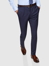 HOPKINS WOOL SUIT TROUSERS NAVY