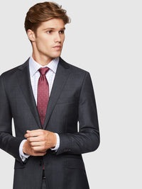 NEW HOPKINS WOOL SUIT JACKET CHARCOAL