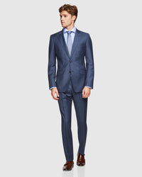 HOPKINS PEAK LAPEL WOOL SUIT JACKET