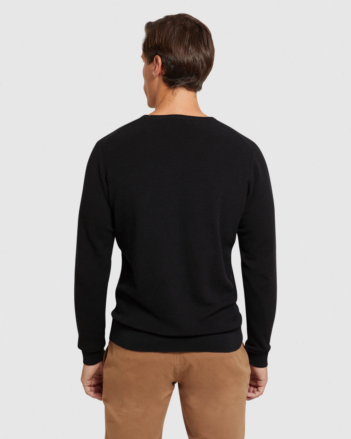 SANDY CREW NECK TEXTURED KNIT MENS KNITWEAR