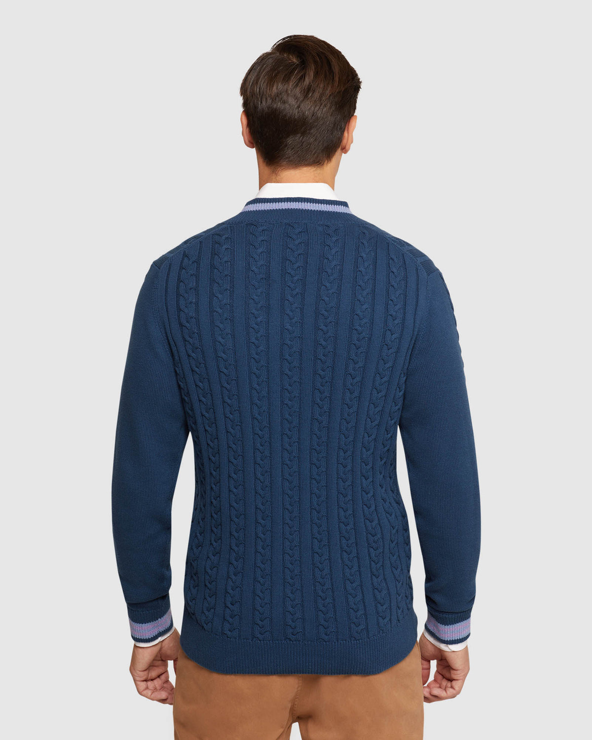 LOGAN CRICKET KNIT PULLOVER MENS KNITWEAR