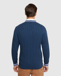 LOGAN CRICKET KNIT PULLOVER MENS KNITWEAR