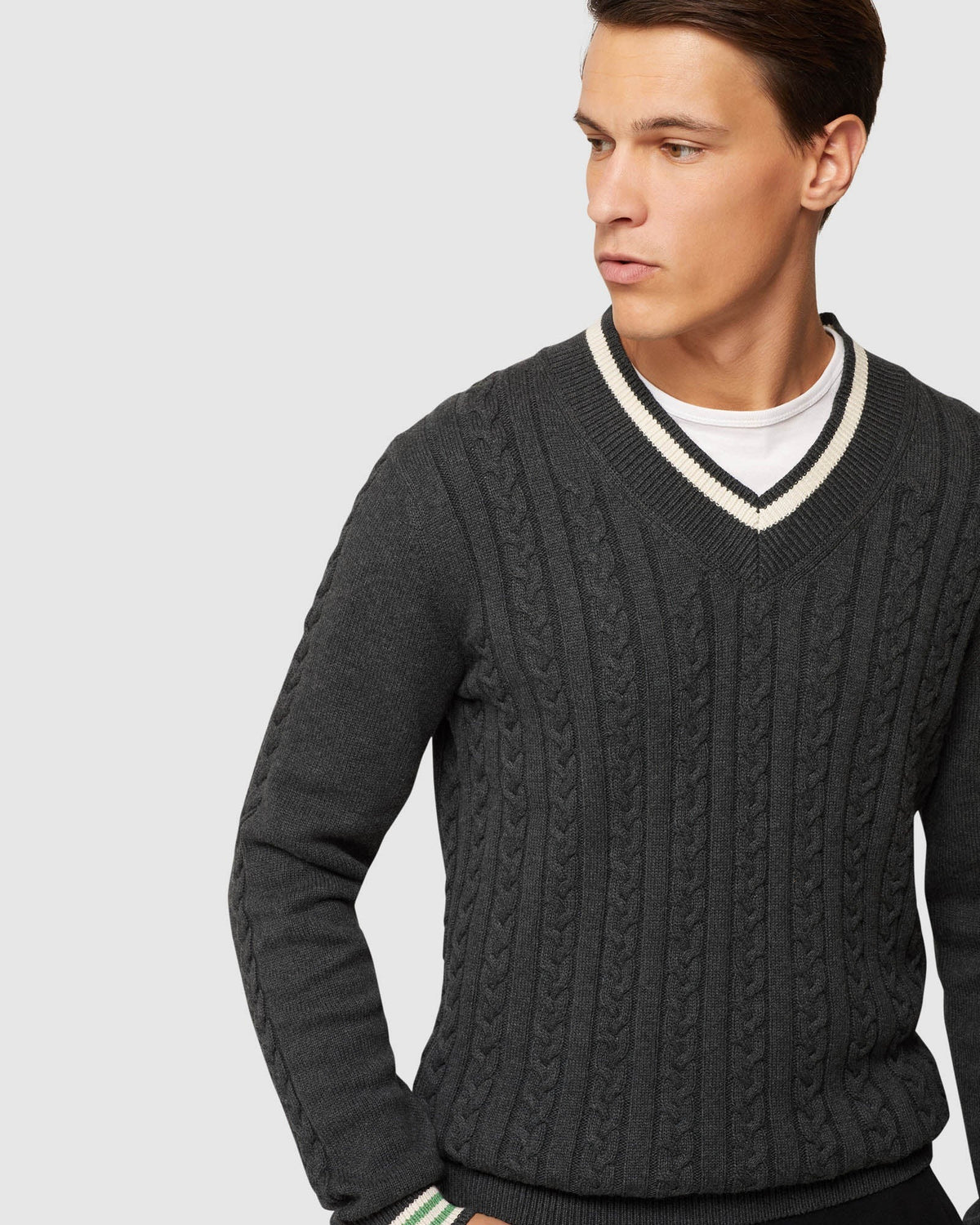 LOGAN CRICKET KNIT PULLOVER MENS KNITWEAR