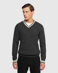 LOGAN CRICKET KNIT PULLOVER MENS KNITWEAR