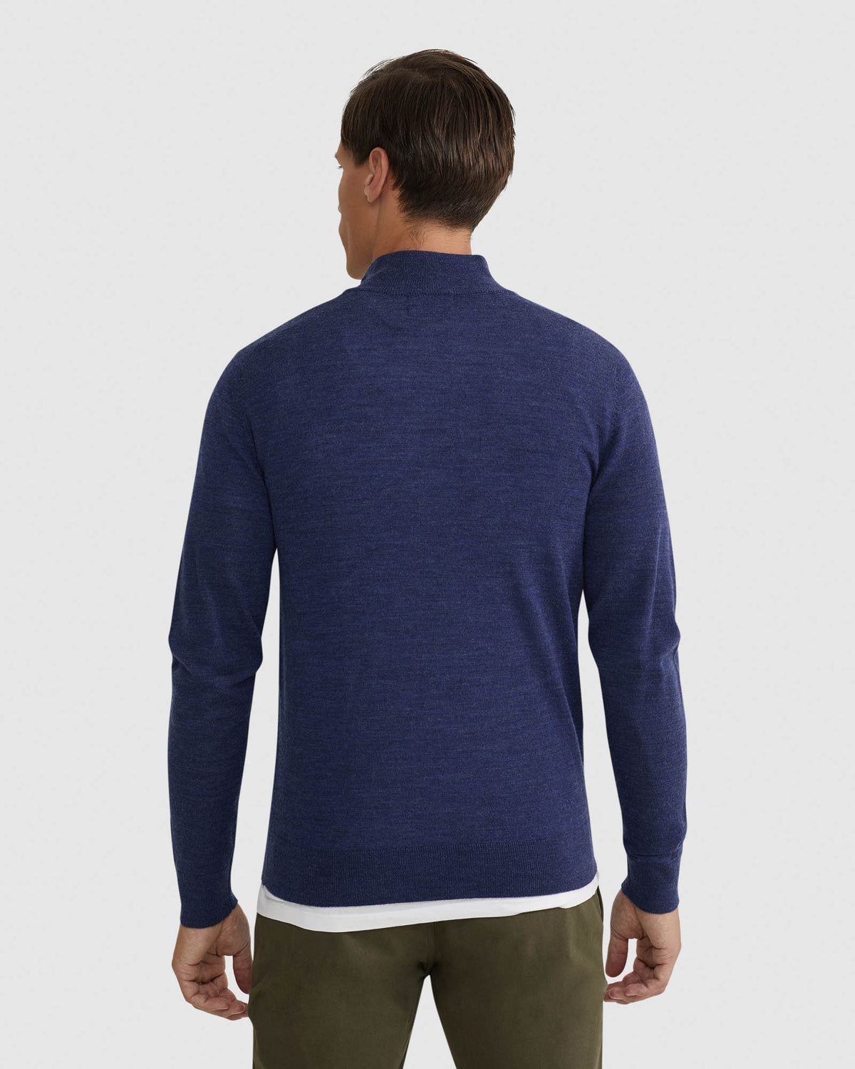 MERINO ZIP NECK TOP MENS KNITWEAR