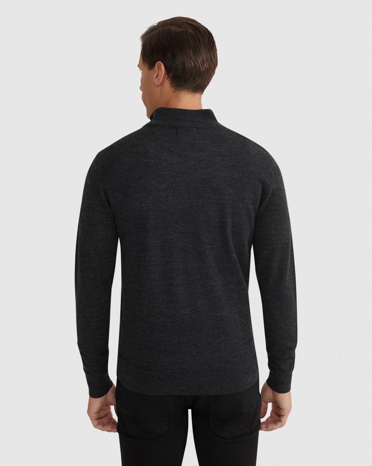 MERINO ZIP NECK TOP MENS KNITWEAR