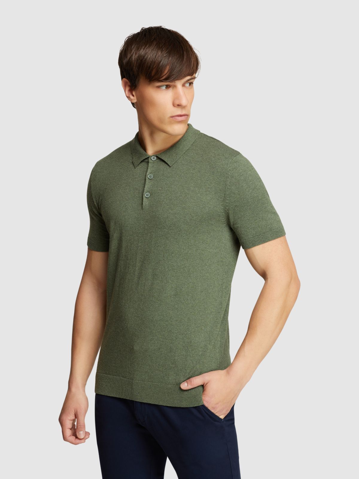 REISS S/S KNITTED POLO