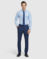 ISLINGTON DOBBY LUXURY SHIRT BLUE