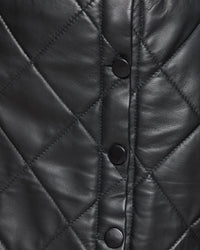 RONNIE QUILTED MINI LEATHER SKIRT WOMENS SKIRTS