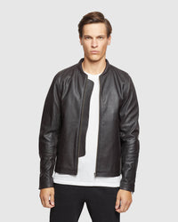 NOAH GOAT LEATHER JACKET MENS JACKETS AND COATS