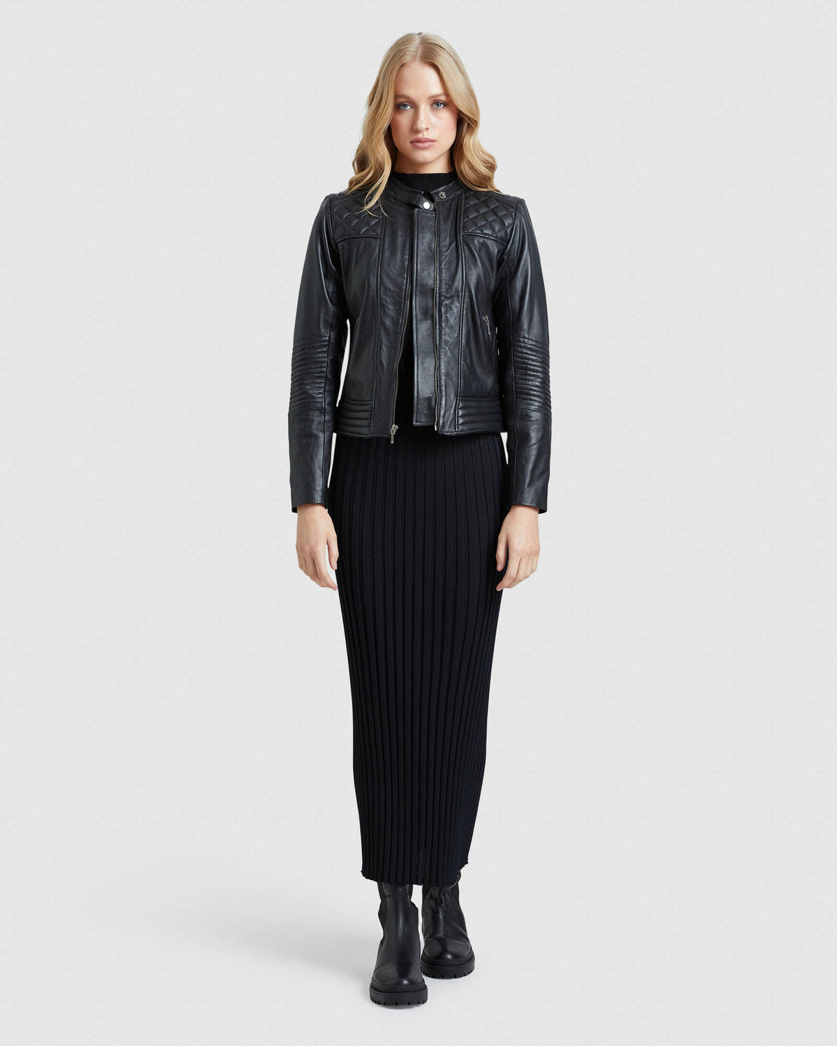 GRACIE LEATHER JACKET WOMENS SUITS JKTS COATS