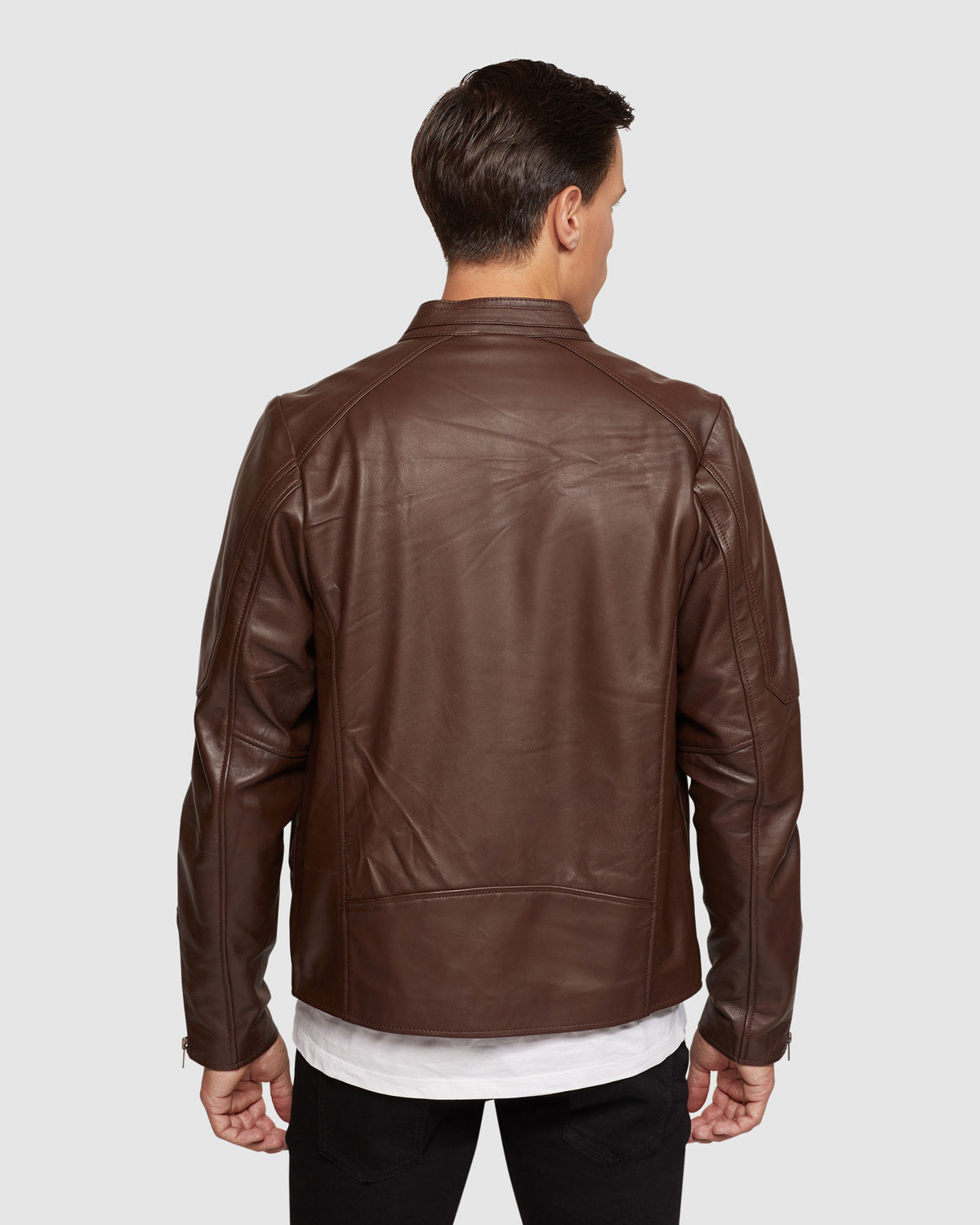CARLO LEATHER JACKET MENS JACKETS AND COATS