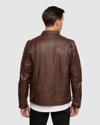 CARLO LEATHER JACKET MENS JACKETS AND COATS