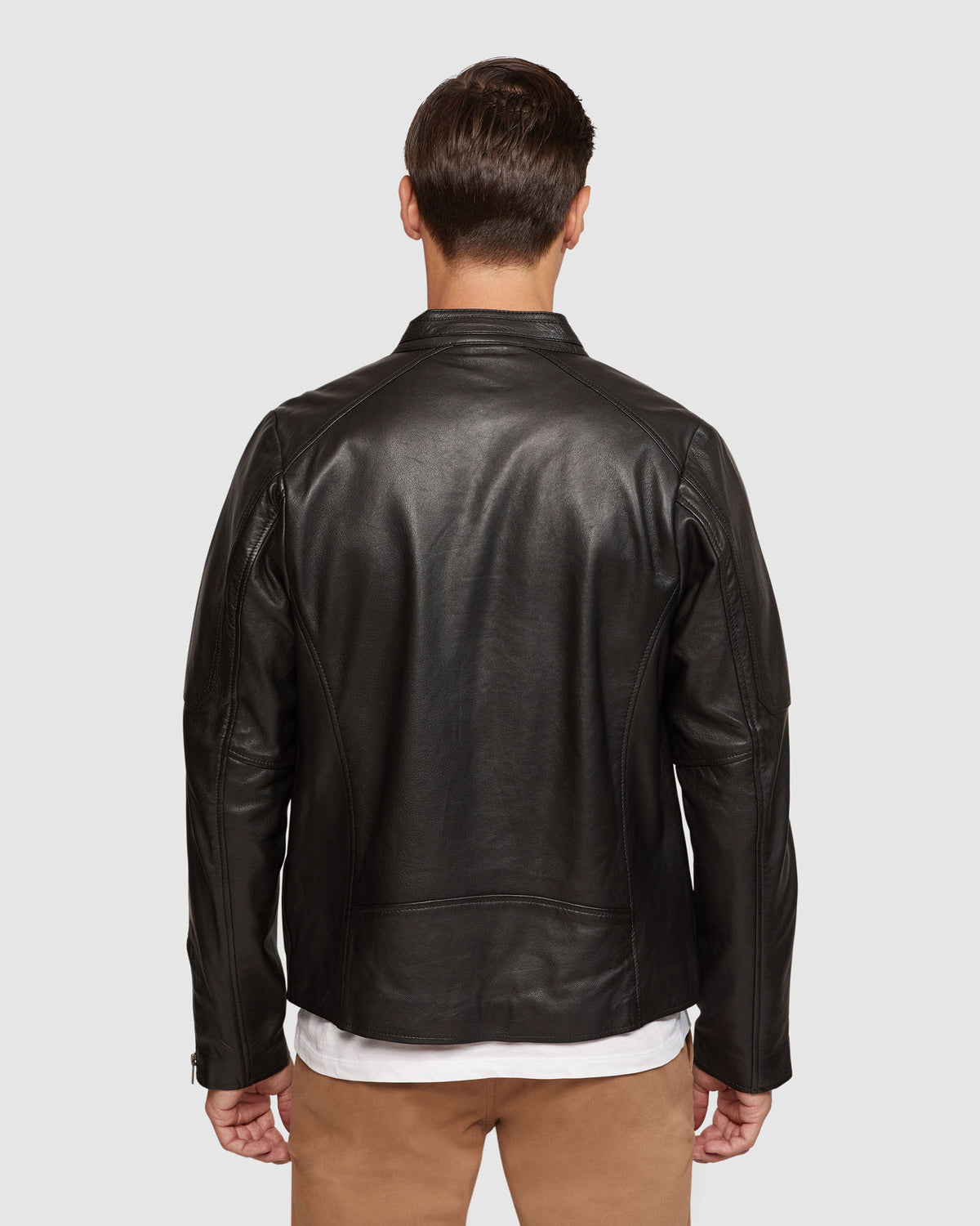 CARLO LEATHER JACKET MENS JACKETS AND COATS