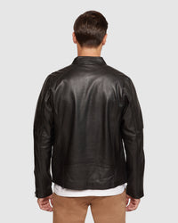 CARLO LEATHER JACKET MENS JACKETS AND COATS