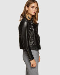 EMMA BIKER LEATHER JACKET