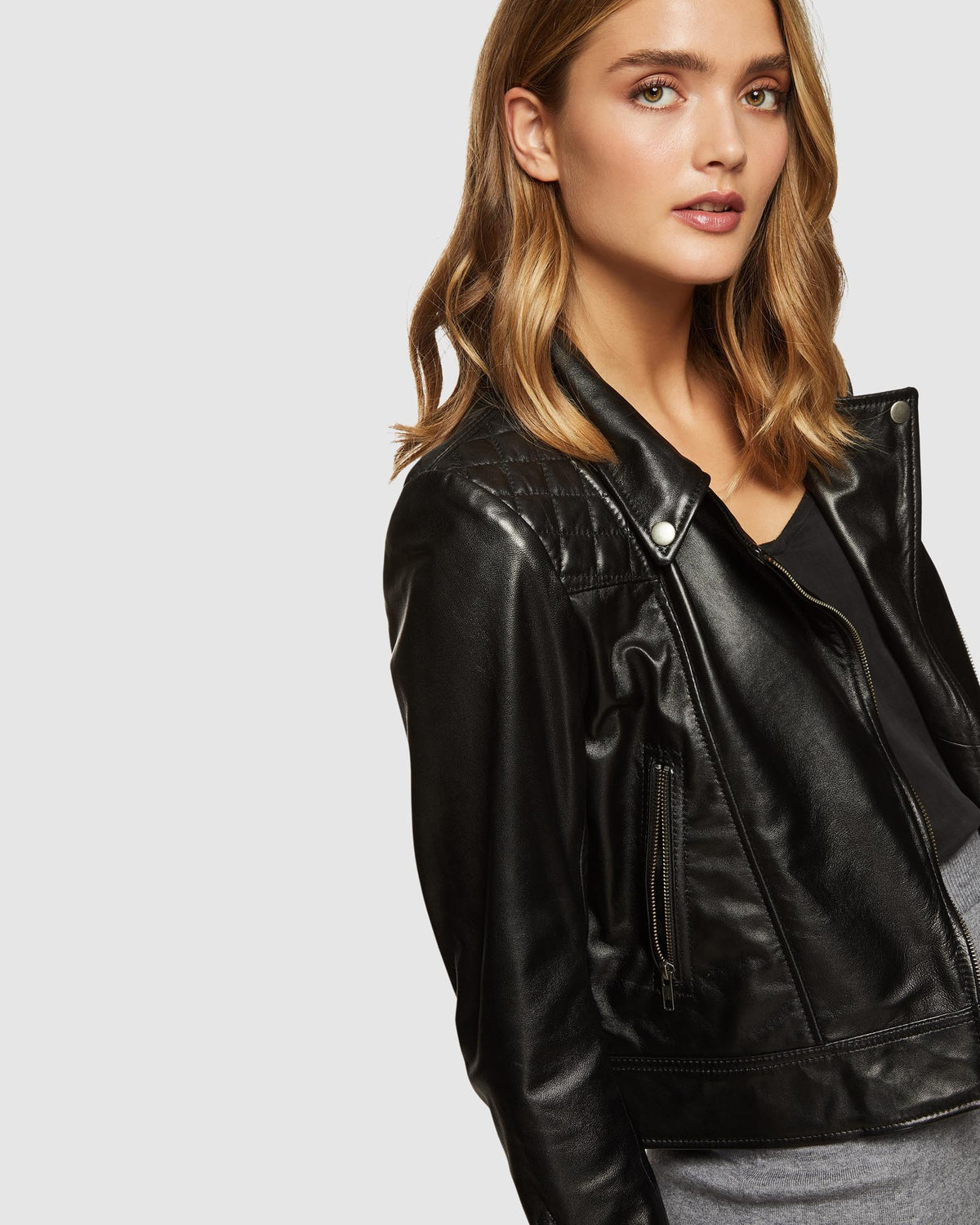 EMMA BIKER LEATHER JACKET