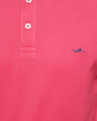CAM CONTRAST COLLAR PIQUE POLO MENS KNITS
