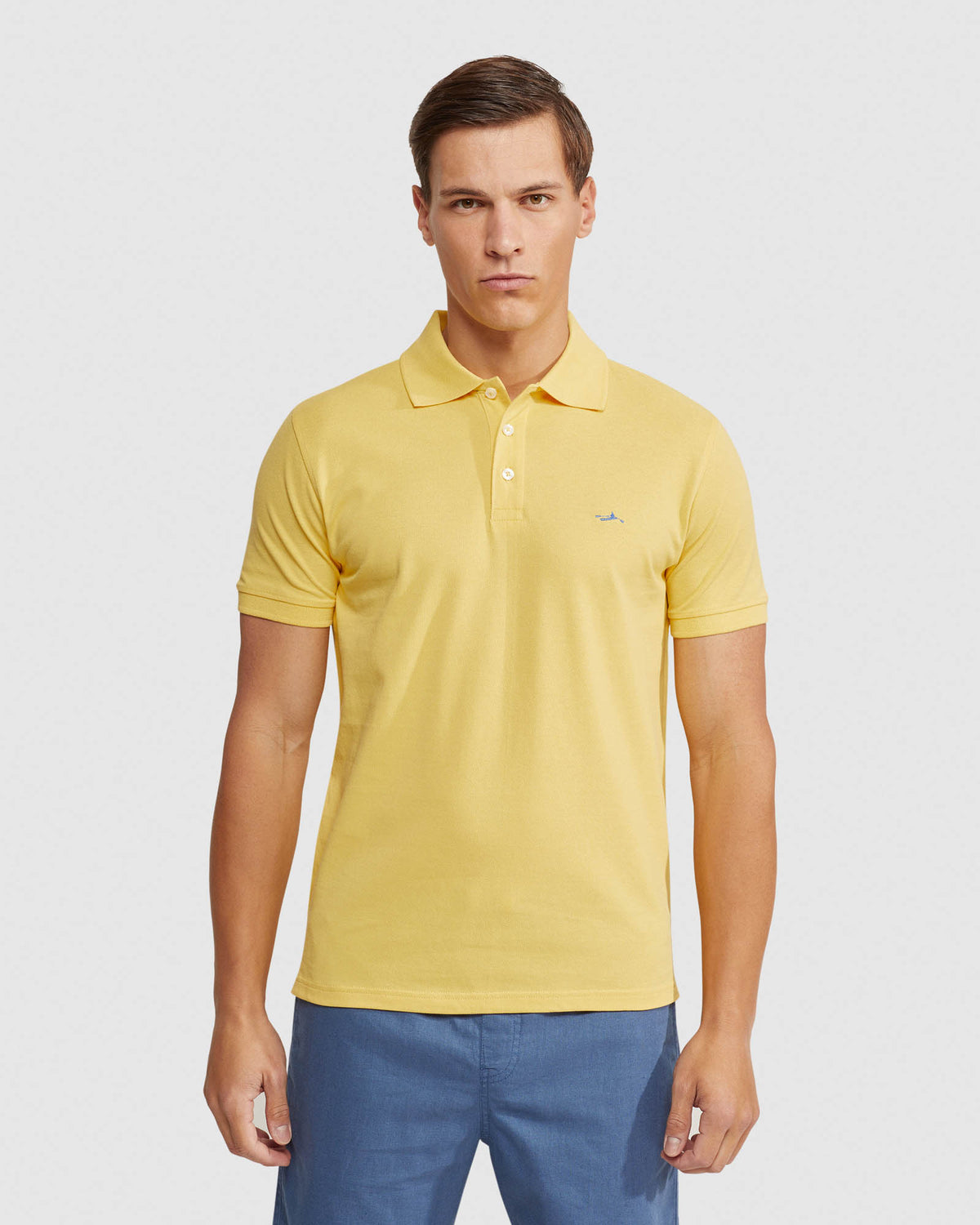Yellow pique polo Clearance