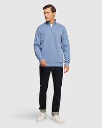 WYATT ZIP NECK SWEATER SHIRT MENS LOUNGEWEAR