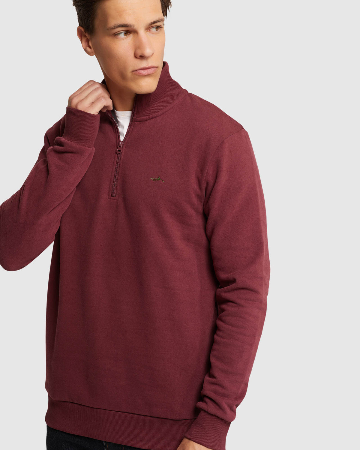 WYATT ZIP NECK SWEATER SHIRT MENS LOUNGEWEAR