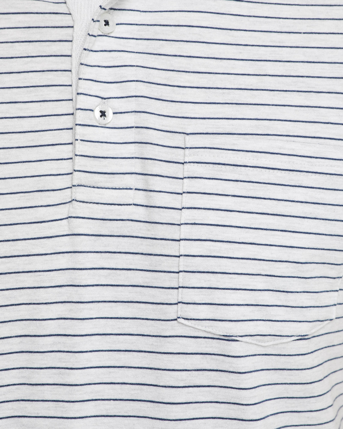WYATT STRIPE POLO NATURAL/NAVY
