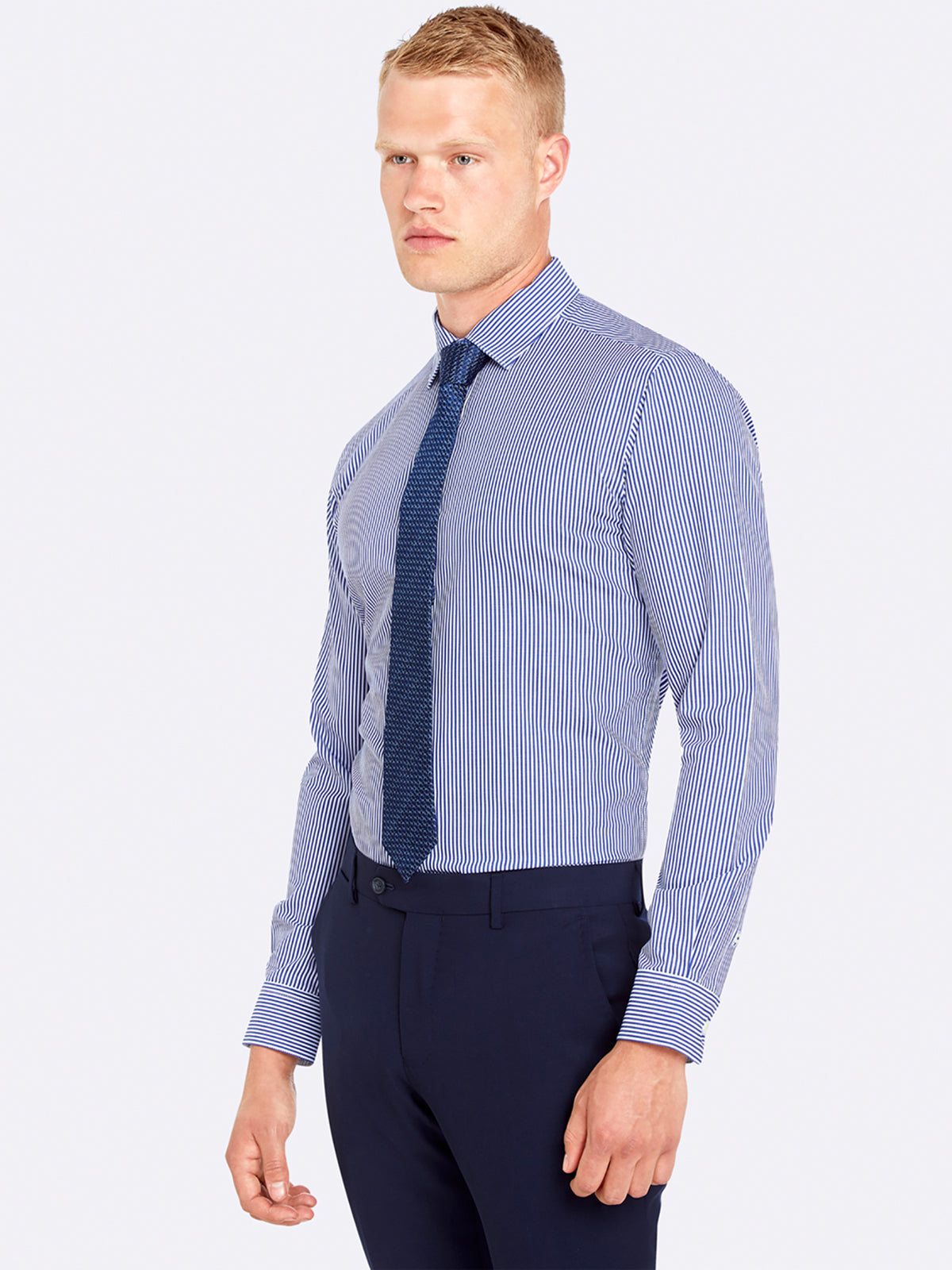 BECKTON STRIPE SHIRT RED