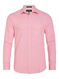 BECKTON STRIPE SHIRT RED
