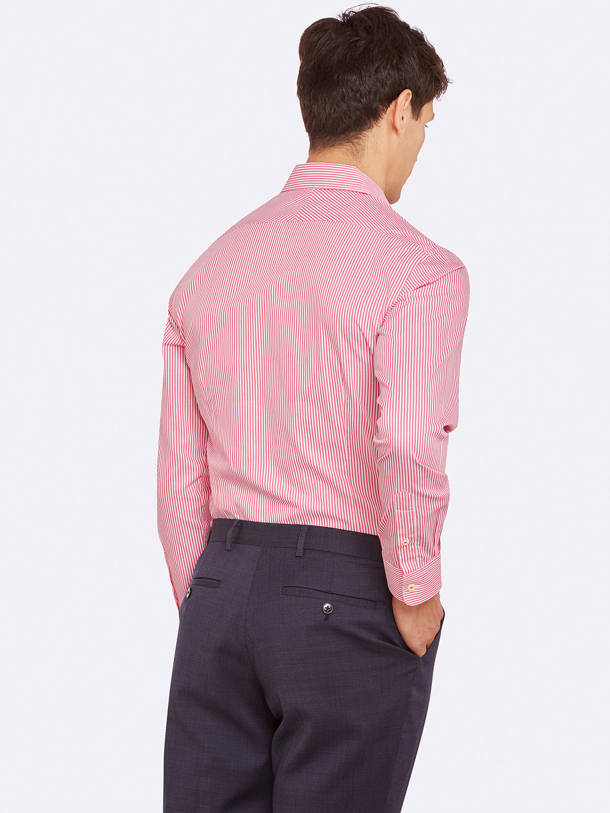 BECKTON STRIPE SHIRT RED