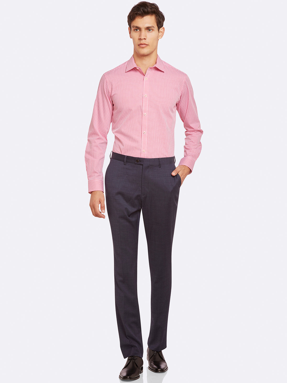 BECKTON STRIPE SHIRT RED