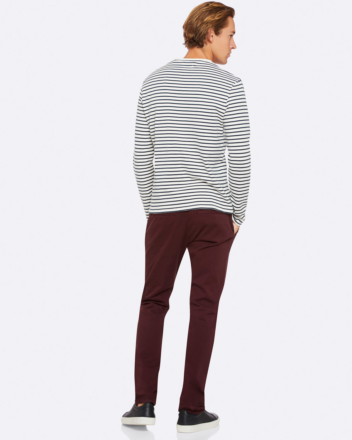 PARKER STRIPED CREW NECK T-SHIRT