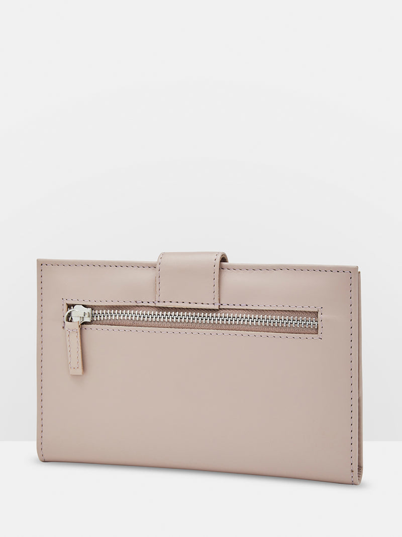 CASEY LEATHER TRAVEL WALLET BLUSH WOMENS ACCESSORIES