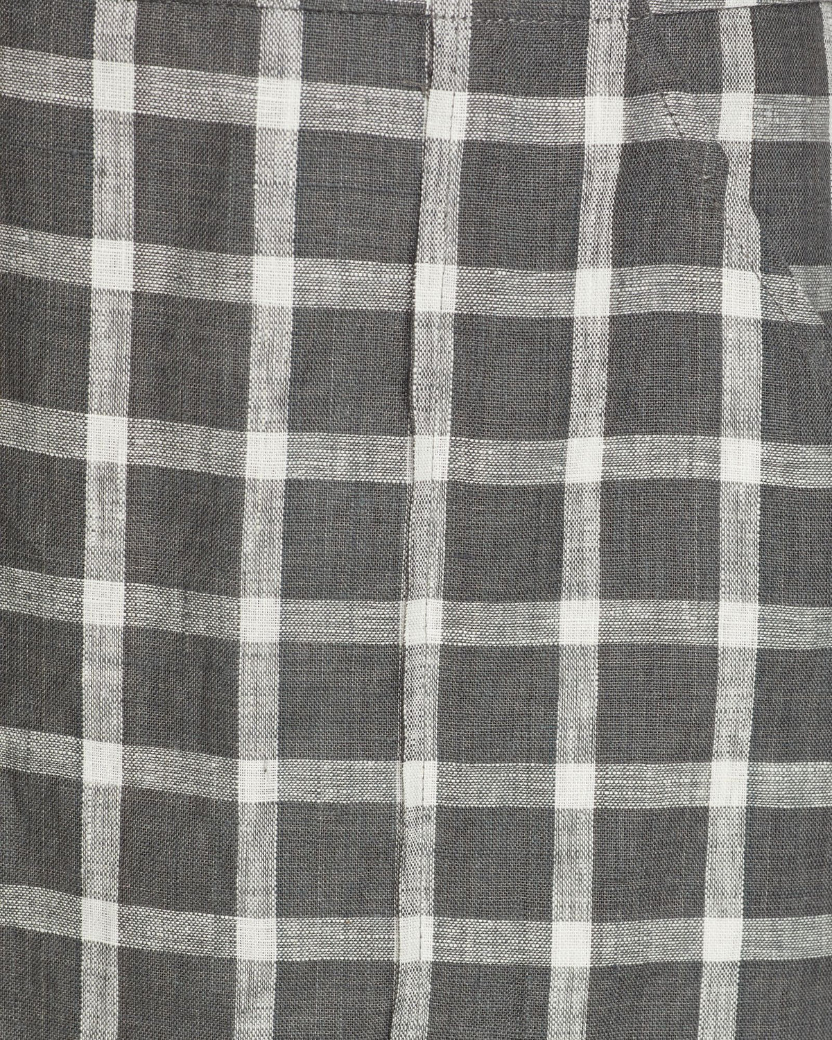 DARCY CHECK LINEN MINI SKIRT