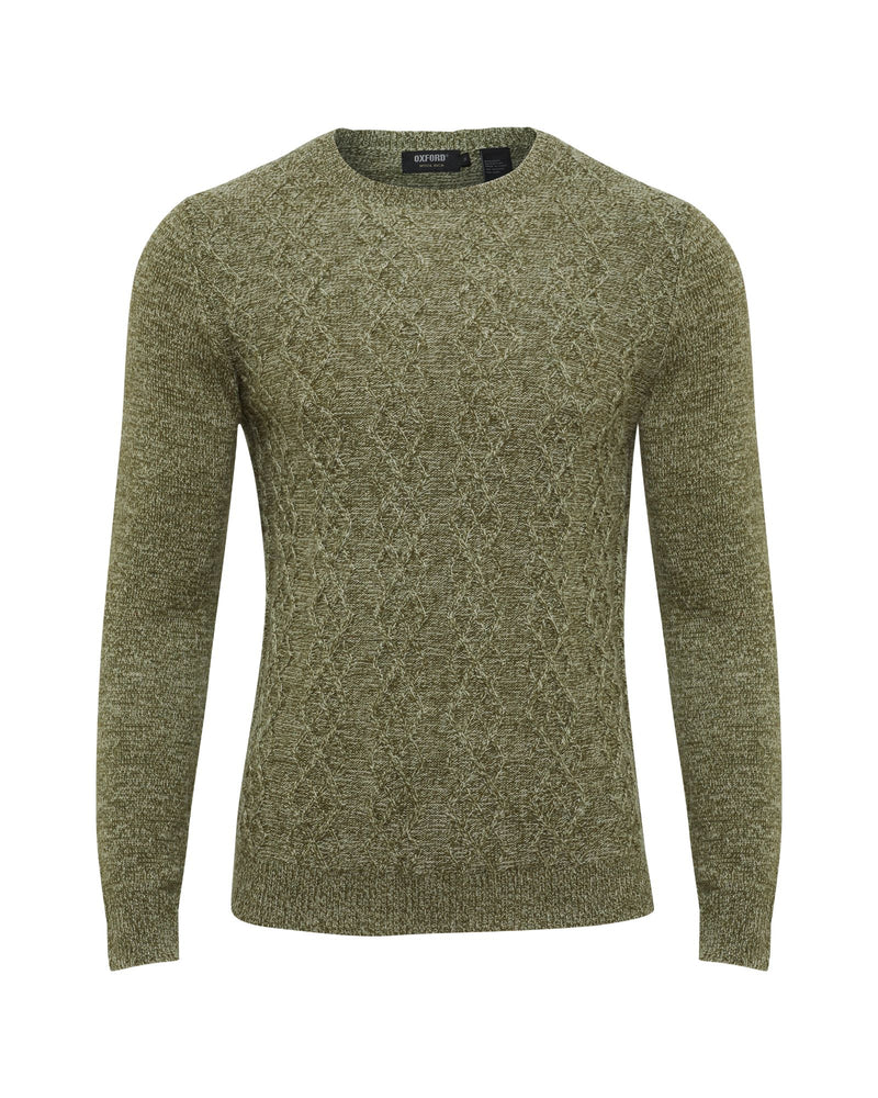 REX CABLE KNIT MENS KNITWEAR