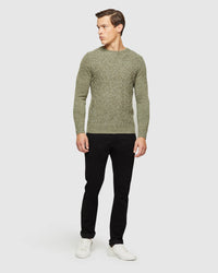 REX CABLE KNIT MENS KNITWEAR