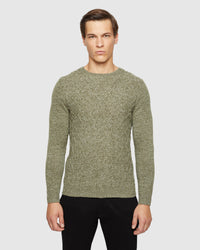 REX CABLE KNIT MENS KNITWEAR