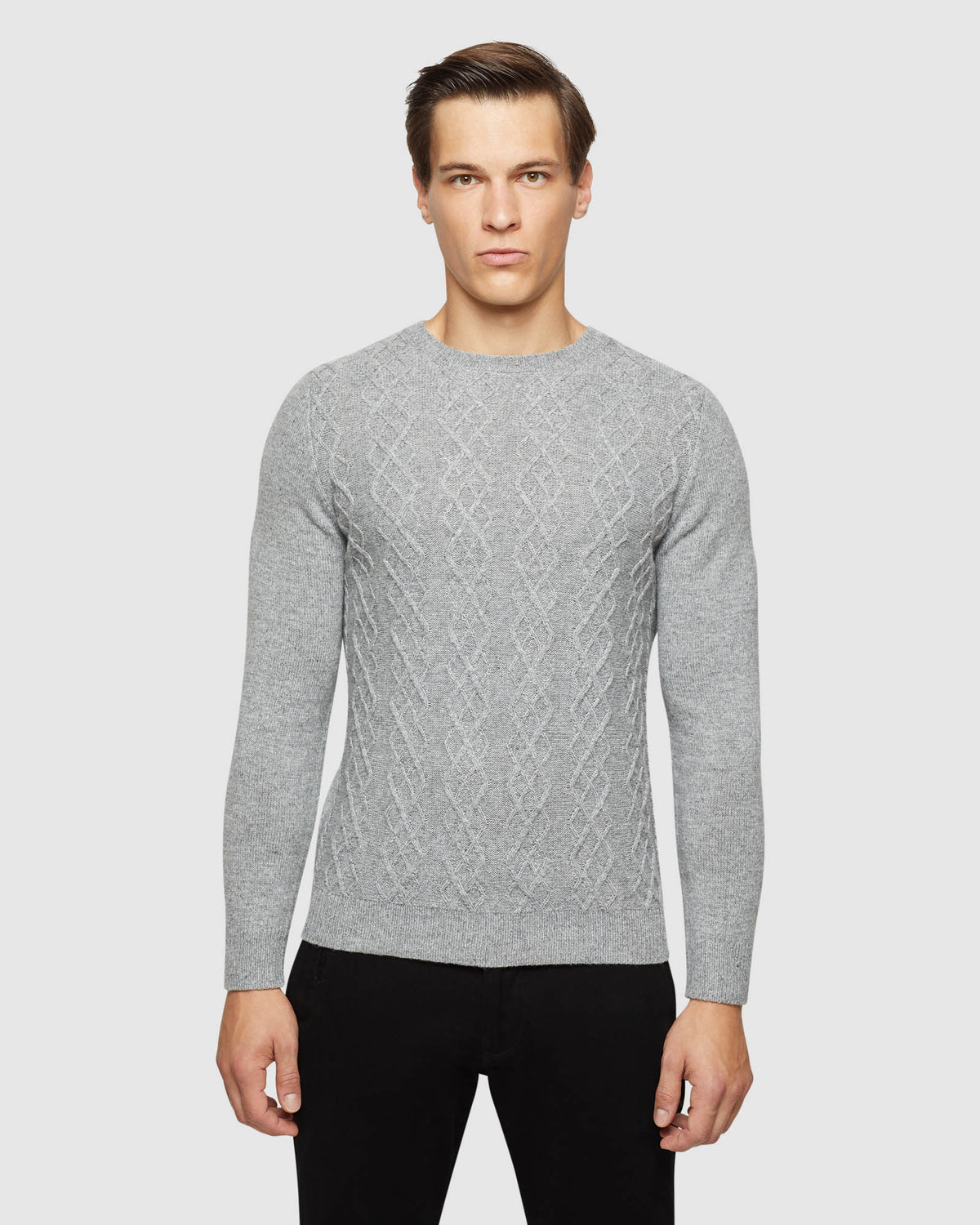 REX CABLE KNIT MENS KNITWEAR