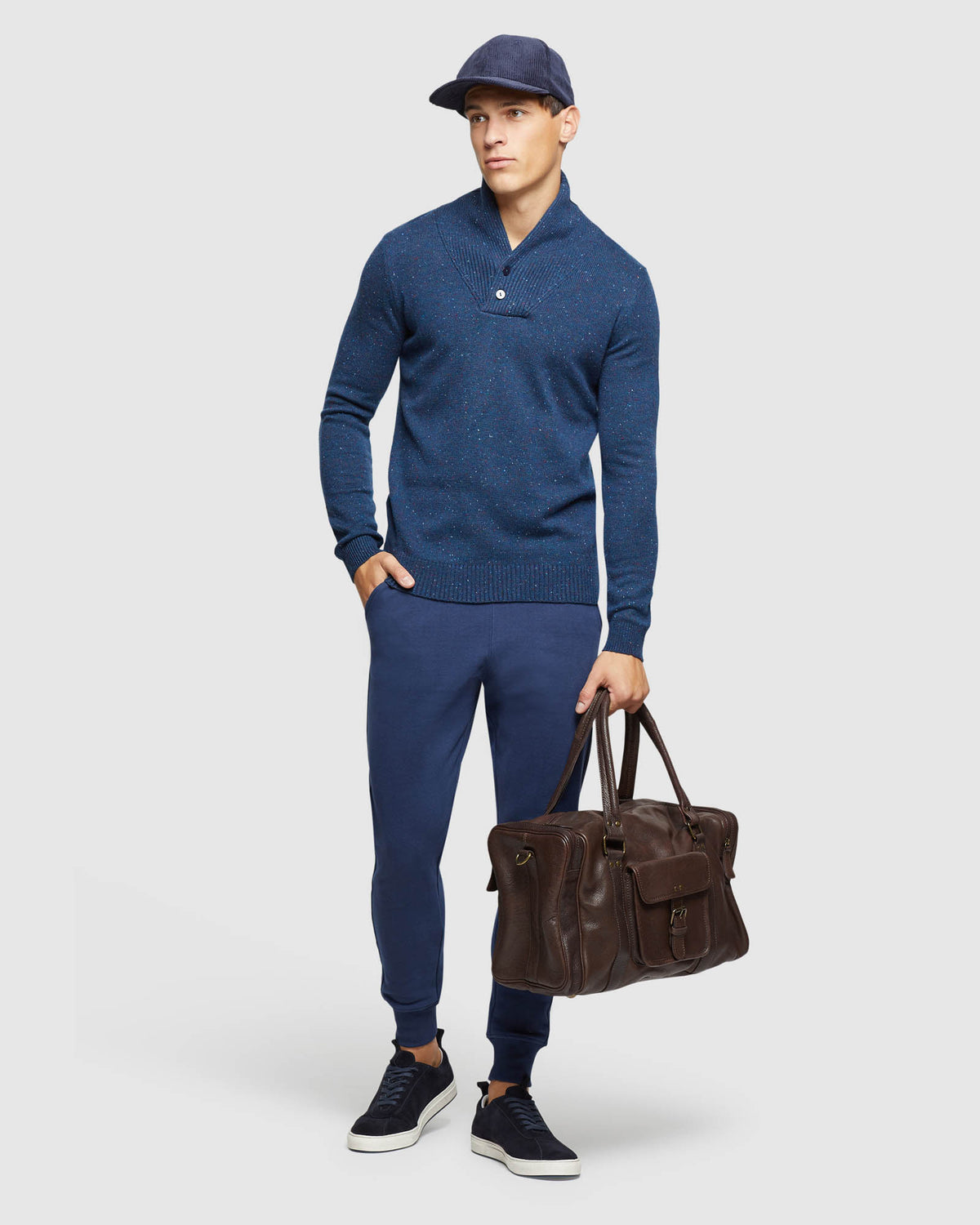 DIGBY DONEGAL SHAWL NECK KNIT MENS KNITWEAR