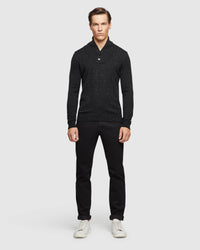 DIGBY DONEGAL SHAWL NECK KNIT MENS KNITWEAR