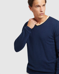 PERRY TIPPING V-NECK CASHMERE BLEND - PREORDER (~23 March, 2022) MENS KNITWEAR