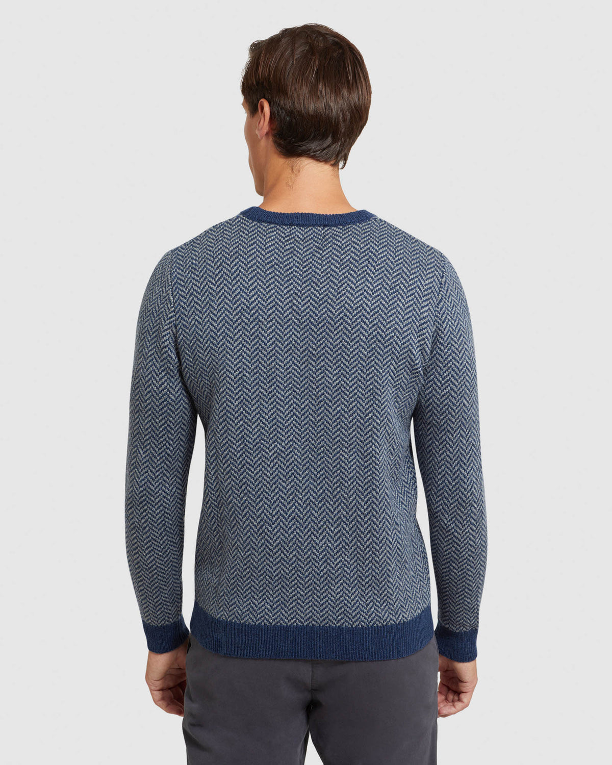 TULLY WOOL BLEND HERRINGBONE KNIT - PREORDER (~23 March, 2022) MENS KNITWEAR