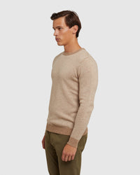 TULLY WOOL BLEND HERRINGBONE KNIT - PREORDER (~23 March, 2022) MENS KNITWEAR