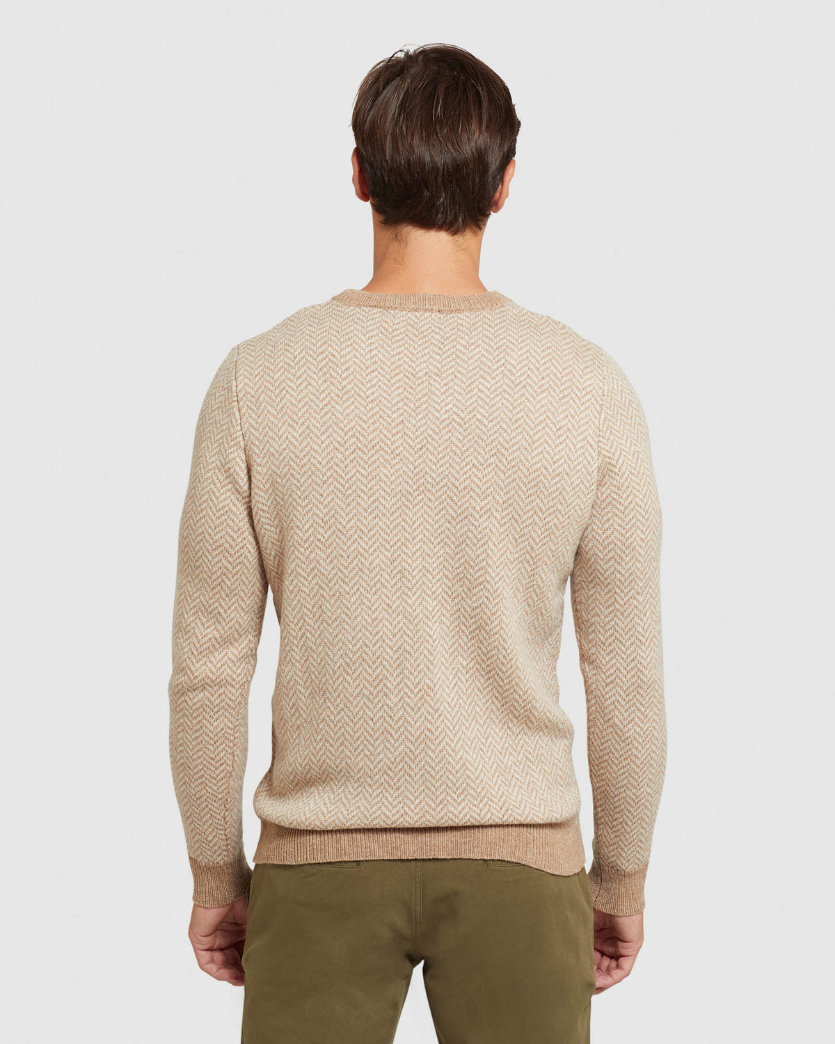 TULLY WOOL BLEND HERRINGBONE KNIT - PREORDER (~23 March, 2022) MENS KNITWEAR