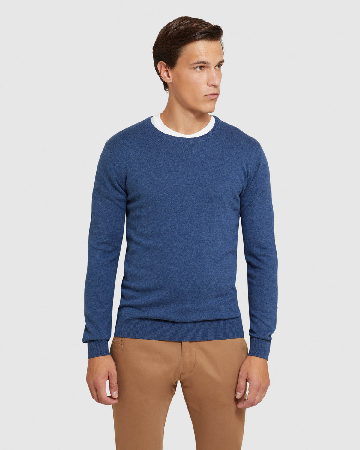 CREW NECK COTTON CASHMERE PULLOVER - PREORDER (~1-2 weeks) MENS KNITWEAR
