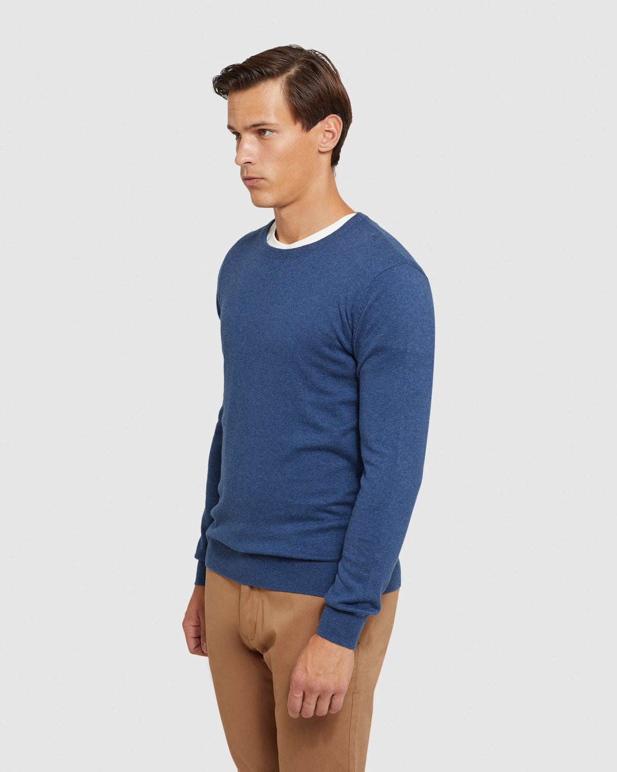 CREW NECK COTTON CASHMERE PULLOVER - PREORDER (~1-2 weeks) MENS KNITWEAR