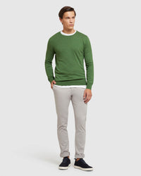 CREW NECK COTTON CASHMERE PULLOVER - PREORDER (~1-2 weeks) MENS KNITWEAR