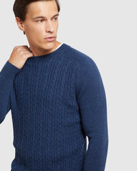 ASHBY WOOL BLEND CABLE KNIT - PREORDER (~1-2 weeks) MENS KNITWEAR
