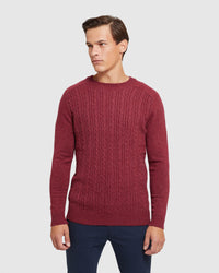 ASHBY WOOL BLEND CABLE KNIT