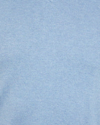 COTTON CASHMERE V-NECK PULLOVER