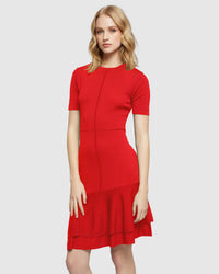 LOLA KNITTED DRESS BLACK